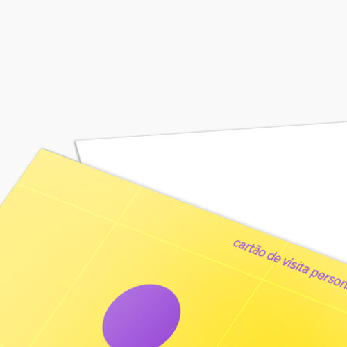 Cartão de Visita em Couché Brilho - Frente e Verso